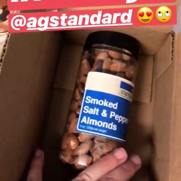 Classic Salt and Pepper Smoked Almonds