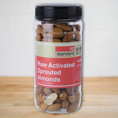 Activated Sprouted Raw Almonds - 7 oz